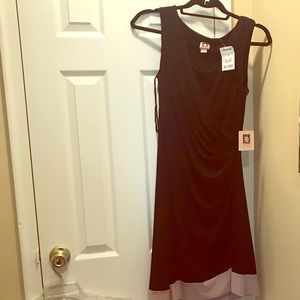 Anne Klein dress- black and beige